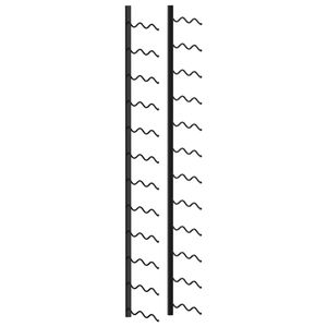 Porte-bouteilles mural en fer noir pour 24 bouteilles - Product Image 2