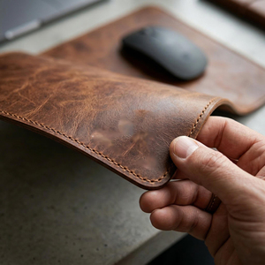 High Quality Leather Mouse <b>Pad</b> Manufacturer Personalized Executive <b>Writing</b> Mat Anti Slip Base Large Size LMP-0006 - Product Image 1