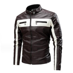 Veste en cuir pour homme avec capuche amovible, prix de gros pour vestes en cuir pour homme - Product Image 4