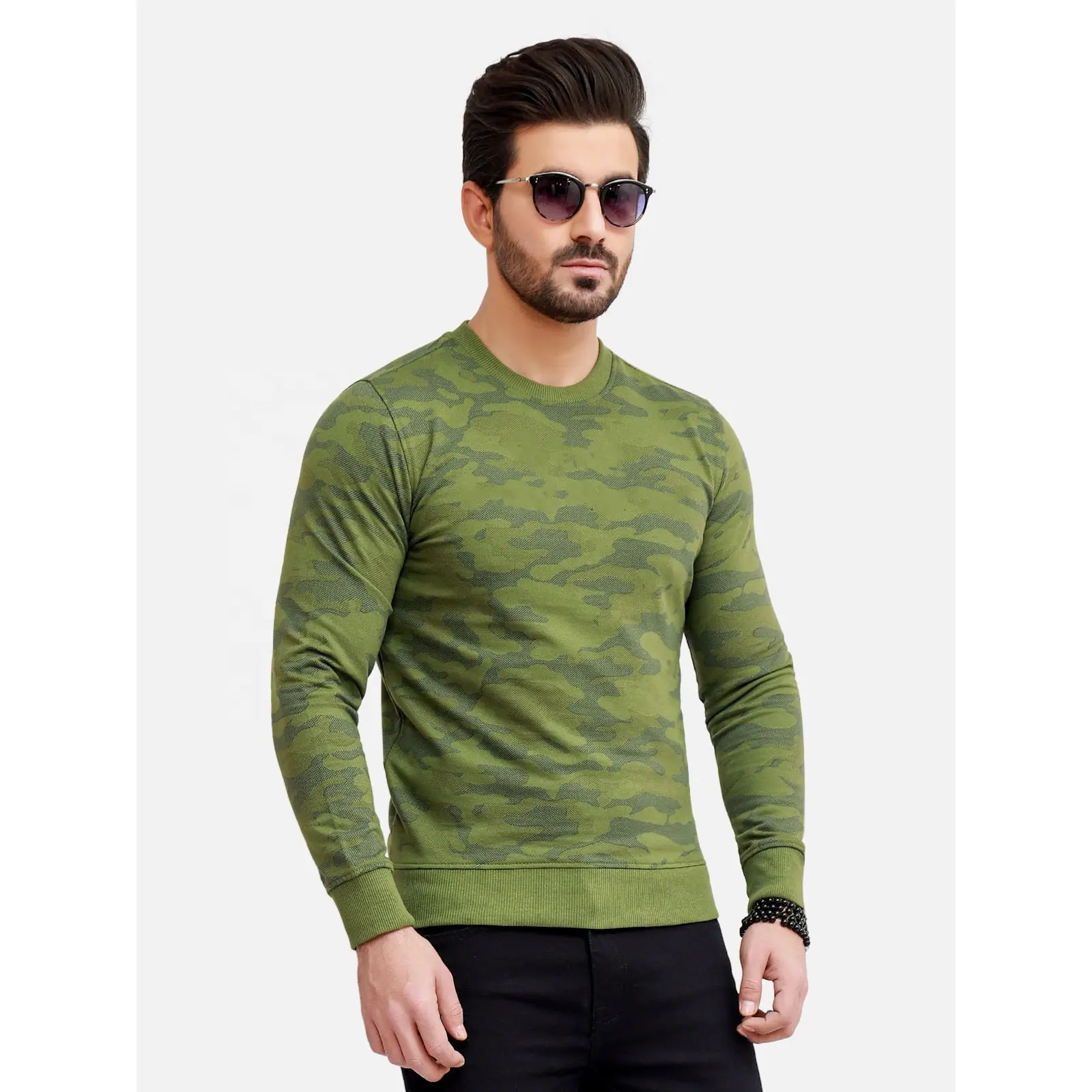 Nieuwste Ontwerp Sweatshirt Kleur Keuze 100% Katoen Custom Mannen Sweatshirt Groothandel Hoge Kwaliteit Oversized Pullover Ronde Hals Sw