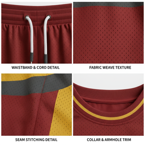 ชุดบาสเก็ตบอลแบบใหม่ปี 2026 ออกแบบเองได้ ชุดบาสเก็ตบอลซับลิเมชั่น เสื้อบาสเก็ตบอลชาย ชุดบาสเก็ตบอล - Product Image 6