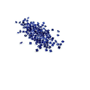 พลอยไพลินบลูแซฟไฟร์ธรรมชาติทรงสี่เหลี่ยมขนาด 2 มม. แบบปรับขนาดได้ พลอยไพลินบลูแซฟไฟร์ทรงสี่เหลี่ยมเหลี่ยมเพชรพลอยธรรมชาติสำหรับทำเครื่องประดับ - Product Image 2