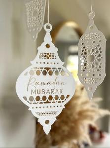Linterna LED Eid Mubarak, Ramadán Kareem, Lámpara Decorativa de Madera Vintage Islámica Hecha a Mano, Luz de Vela Colgante, Decoración para el Hogar, Regalo - Product Image 6