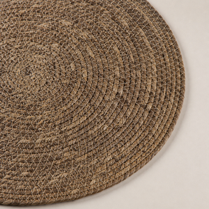 Set de table rond en jonc de mer style bohème pour décoration de mariage |   Décoration de table à manger écologique faite à la main |   Décoration de fête pour la maison - Product Image 3