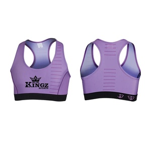 Soutien-gorge de sport pour femme à maintien élevé, le plus vendu, avec logo personnalisé sur le devant, en polyester/nylon teint uni, dernier design - Product Image 1