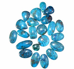 Amazing Natural Shattuckite Gemstones Shattuckite Wholesale Lot Cabochons Handmade Shattuckite Loose Gemstones Ready to Ship - Product Image 1
