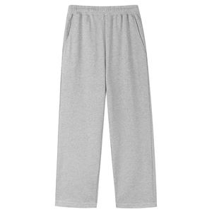 กางเกงวอร์มผู้ชายทรงหลวมเอวกลาง ผ้าหนานุ่มสำหรับฤดูหนาว คุณภาพสูง ทรงขากว้างตรง ผลิตจากผ้าฝ้ายพรีเมียม ขอบเอวยางยืด - Product Image 1