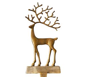 Recién llegado, soporte para medias de Metal con árboles rústicos, adornos navideños personalizados elegantes para el hogar, chimeneas, cesto de regalo de Navidad perfecto - Product Image 1