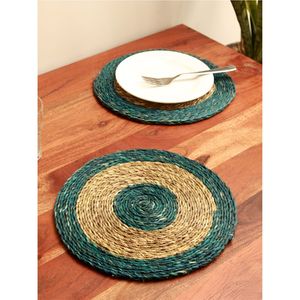 Wholesale Eco-Friendly Round Braided <b>Table</b> <b>Placemat</b> Handcrafted Natural Fiber Dining <b>Table</b> Mat Kitchen Tableware Decor Supply - Product Image 6
