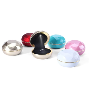 Boîte à bijoux en flanelle de luxe, petite, avec logo personnalisé, pour la Saint-Valentin, boîte à alliances de mariage, emballage haut de gamme, romantique - Product Image 3