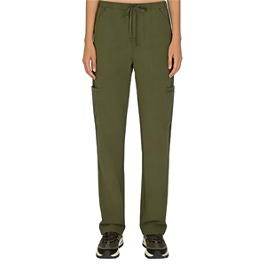 Unisex Gray Cotton Cargo <b>Scrub</b> <b>Tops</b> with Drawstring Waist Multiple Pockets Needle Detection Seamless Fusing for Hospital Use - Product Image 4