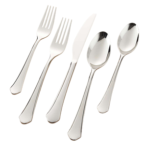 Ensemble de couverts haut de gamme en acier inoxydable, finition miroir, pour hôtels et restaurants de luxe, qualité alimentaire. - Product Image 5