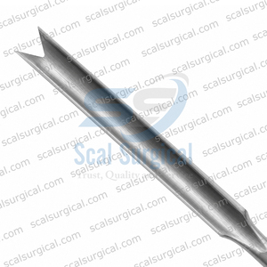 Ballenger Septum Gouge Atraumatic V Shaped Cutting <b>Edge</b> Entirely Straight Design Rhinoplasty Surgical Instrument - Product Image 3