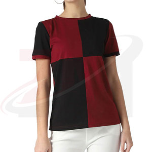 Nueva llegada, camiseta de mujer moderna y cómoda, de la mejor calidad, ropa de verano hecha en Pakistán, camiseta para adultos. - Product Image 4