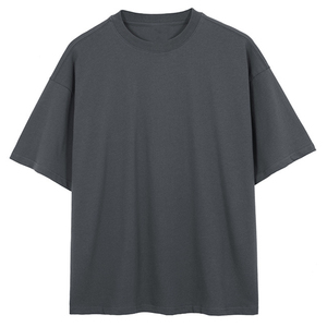 Camiseta Formal de Algodón 100% para Hombre, con Estampado de Letras Bordadas, Manga Corta, Corte Holgado - Product Image 6