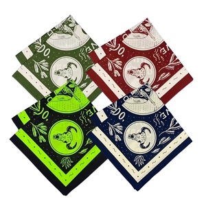 Pañuelo Bandana Cuadrado de Algodón 100% Reciclado con Estampado Digital Personalizado Estilo Hip Hop, Degradado Tie Dye y Paisley - Product Image 2