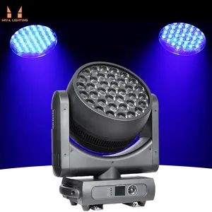 Новейший DJ диско сценический свет 37x15 Вт RGBW светодиодный луч Zoom Wash led движущаяся головка