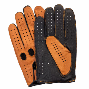 Gants de conduite unisexes haut de gamme en cuir, personnalisables, pour l'hiver, antidérapants, respirants, à doigts complets, chauds et compatibles écran tactile - Product Image 1