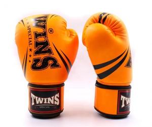 Gants de boxe Twins personnalisés en cuir véritable à 100 %, fermeture auto-agrippante, pour Muay Thai, Sanda, arts martiaux, adulte, OEM, légers - Product Image 5