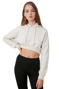 Sweat à capuche pour homme de luxe en polyester/coton, avec broderie de lettres en cristal, paillettes et sequins, demi-zip, hiver, streetwear, mode, ODM - Product Image 5