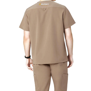เสื้อสครับแพทย์ยูนิเซ็กซ์ HUSKY SPORTSWEAR คุณภาพพรีเมียม ผ้าทอผสมสแปนเด็กซ์/โพลีเอสเตอร์ แขนสั้น คอวี สำหรับบุคลากรทางการแพทย์ - Product Image 6