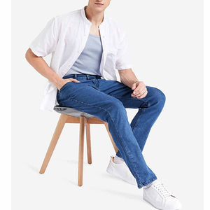 ผู้ผลิตกางเกงยีนส์ผู้ชายแบบ OEM ODM พรีเมียม ทรงหลวม สวมใส่สบาย - Product Image 3