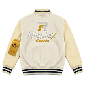 Everyday kids varsity <b>jacket</b> with modern sporty look soft comfort and durable fabric for active lifestyles OEM ODM Service - Product Image 5