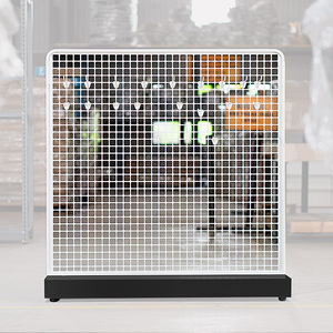 Double-Sided Heavy Duty Vertical Wire Mesh <b>Display</b> Rack Peg <b>Hooks</b> | Gridwall Series Accessory Stand for Mobile Stores | - Product Image 1