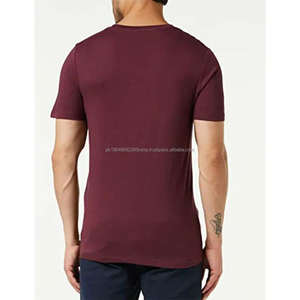T-shirts surdimensionnés pour hommes de haute qualité, en coton uni, tissu tissé, poids lourd, taille grande et haute - Product Image 3