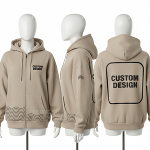 เสื้อฮู้ดดี้ผู้ชายแบบสั่งทำพิเศษ สีเขียวมะกอก พิมพ์ลายดิจิทัลด้านหน้าและด้านหลัง ลายแผนที่ สวมใส่สบาย ทรงปกติ เหมาะสำหรับฤดูใบไม้ร่วง - Product Image 2