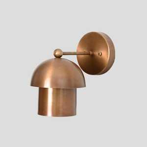 Applique Murale Moderne en Laiton, Design Dôme Rond, Luminaire d'Intérieur, Décoration Maison et Bureau, Finition Durable Amovible, Sympathy Diwali - Product Image 4