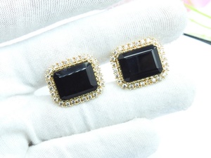 Gemelos de Obsidiana Negra Premium, Regalo Corporativo Personalizado, Joyería para Camisa de Puño Francés para Hombre, Venta al Por Mayor - Product Image 4