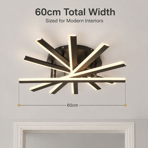Modern Led <b>Ceiling</b> <b>Light</b> Acrylic Iron <b>Remote</b> <b>Control</b> Dimmable 3Cct Living Room Bedroom Indoor Home Lighting 60cm - Product Image 2
