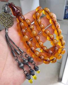 Tasbih islamique rond en résine fait main, perles de prière musulmanes, chapelet Dhikr Tasbeeh avec finition élégante, Ramadan, Eid, religieux - Product Image 3