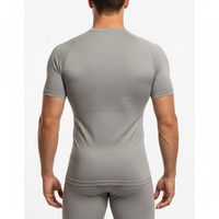 Ensemble de compression 2 pièces pour homme, séchage rapide, sous-vêtement de sport, tenue moulante de performance pour la course et l'entraînement