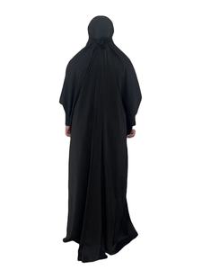Robe décontractée en mousseline de soie taille unique pour burqa niqab, tenue deux pièces, longueur au sol, manches longues, Bangladesh - Product Image 5