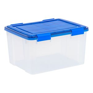 46 Qt. Boîtes de rangement en plastique transparent avec couvercles hermétiques, lot de 4 - Product Image 2
