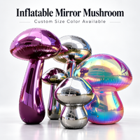 Décoration de champignon miroir gonflable personnalisée, scène de concert, décoration gonflable, champignon gonflable