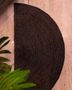 Wholesale Custom Abstract Scalloped High Pile Jute <b>Rugs</b> Eco <b>Boho</b> Handmade Carpets for Entryway or Living Room Bulk Orders - Product Image 5