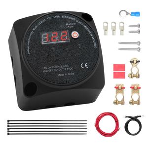 Kit Isolatore Doppia Batteria per Sistemi Elettrici RV 12V 140Amp Modalità Manuale/Automatica Relè Sensibile alla Tensione VSR Schermo LCD Intelligente - Product Image 1