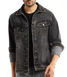 Chaqueta de Mezclilla con Capucha, Estilo Urbano, 100% Algodón, para Hombre, Ecológica y Transpirable, Cálida para Invierno - Product Image 1