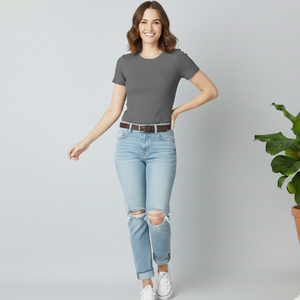 T-shirts pour femmes très vendus, en coton, élasthanne et spandex, vêtements pour femmes de qualité A+ à prix de gros - Product Image 2