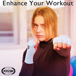 FARABI Fitness Polyester boxing inner Gloves Half Finger Workout Exercise Hand Wraps White Gray Pink Blue Red Black All Seasons - Product Image 5