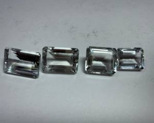 Aguamarina Natural, Corte Esmeralda, Octágono Facetado, Gema de Tamaño Libre |   Piedra de Aguamarina Azul Suelta para Joyería y Venta al por Mayor - Product Image 1