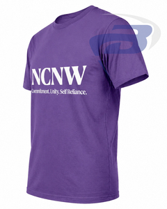 Camiseta de la Hermandad NCNW con Diseño de Letras Griegas, para Miembros de la Hermandad, Color Morado, 100% Algodón, Tejido Transpirable de Alta Calidad, Cuello Redondo - Product Image 3