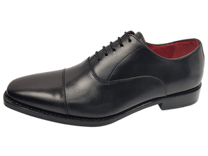 Zapatos Oxford de Vestir para Hombre, Negros, de Cuero Genuino, con Cordones, Punta en Pico, Color Sólido, para Oficina y Trabajo, Suela de Goma - Product Image 5