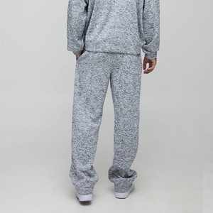 Pantalon de survêtement pour homme en toile épaisse brodée, personnalisé OEM, de haute qualité, délavé, décontracté et confortable - Product Image 3