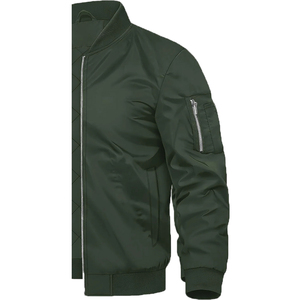 Veste Softshell Homme Solide Personnalisée Hiver Décontractée Col Montant Fermeture Éclair Avant Imperméable Respirante Coupe-Vent Séchage Rapide Écologique - Product Image 5