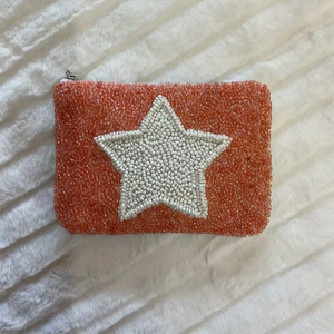Handcrafted Beaded Coin <b>Wallet</b> Stylish Mini Clutch Pouch At <b>Cheap</b> Price - Product Image 1