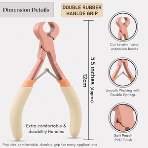 Pinzas Profesionales para Remover Extensiones de Cabello con Queratina, Acero Quirúrgico Inoxidable, Dientes Afilados, Diseño de Fácil Apertura - Product Image 2